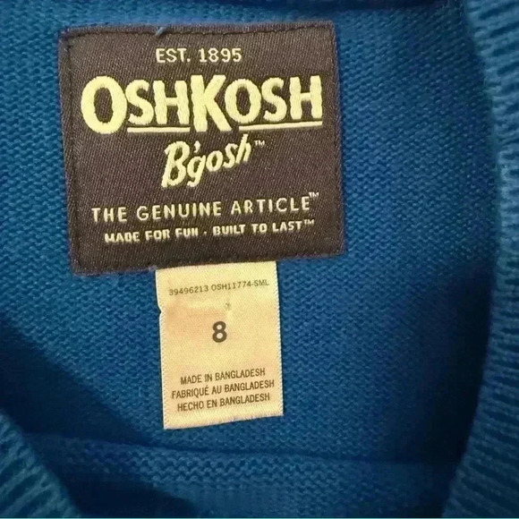OshKosh B’gosh Polar Bear Sweater Size 8 Youth - Picture 3 of 7